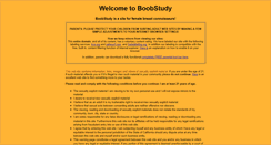 Desktop Screenshot of boobstudy.com